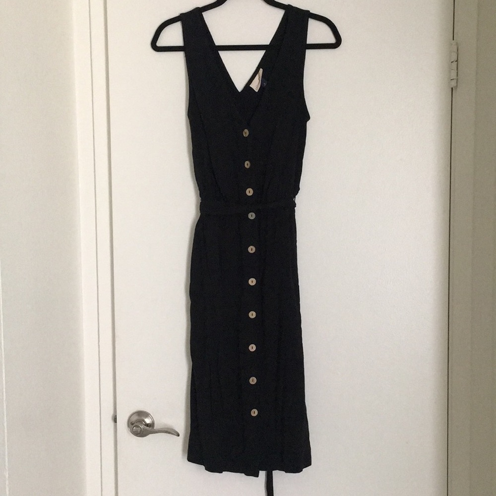 Almost new button down tank midi dress